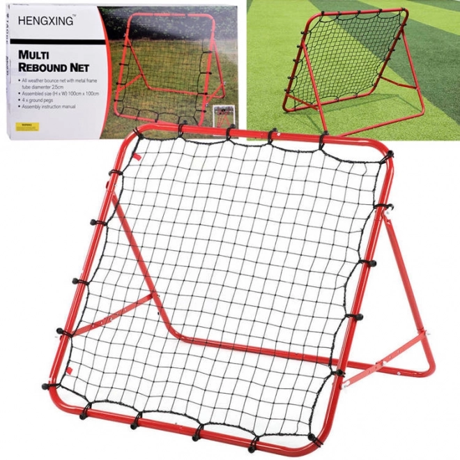 Treningovski okvir Rebounder za skakalni nogomet 100x100cm