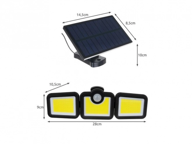 Solarna svetilka s senzorjem gibanja in 171 LED