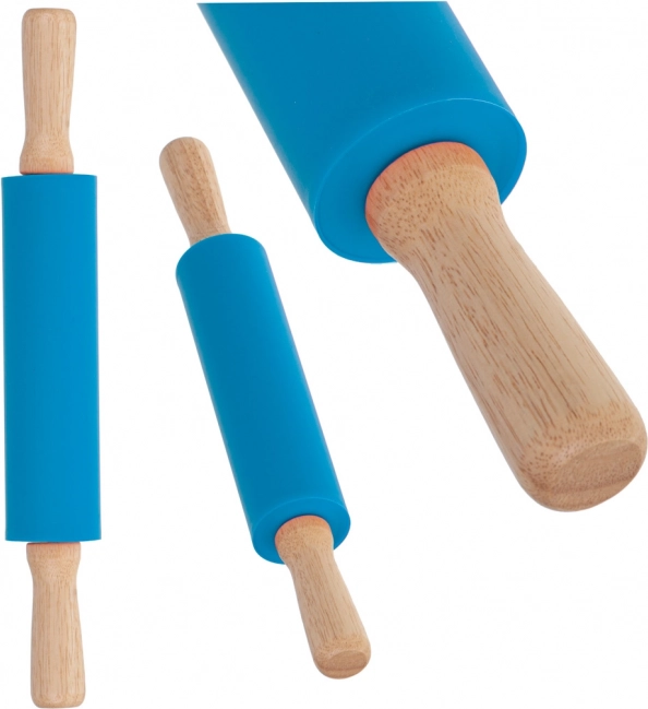 Silikonski valjar za testo moder 38 cm