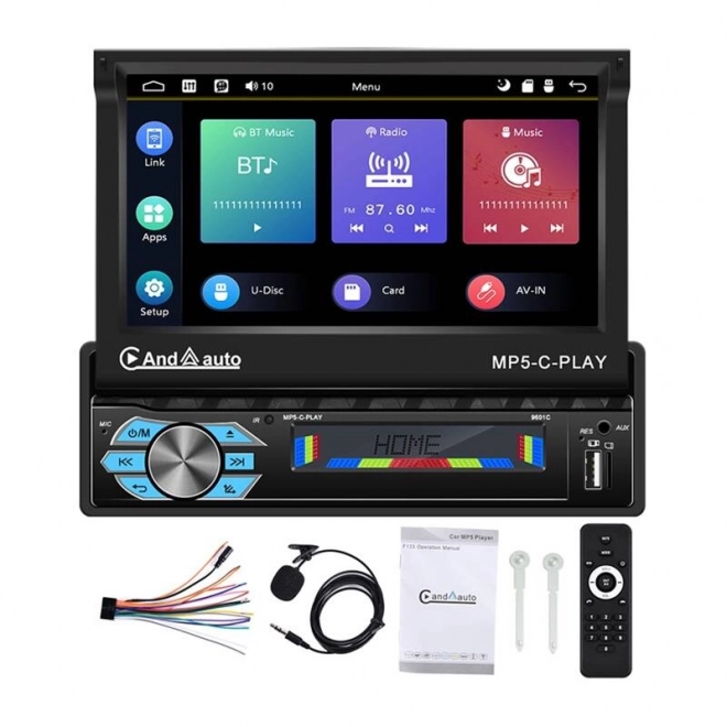 Monitor za avto Podofo 7" s podporo za Carplay in Android Auto