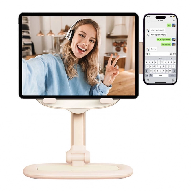 Osnovalnik za tablico in telefon Baseus Seashell roza