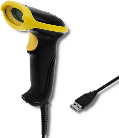 Čitalnik črtnih kod 1D in 2D USB črn