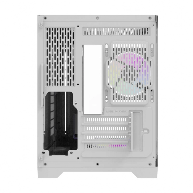 Računalniško ohišje Darflash FT418 + 6 ventilatorjev aRGB (bela)