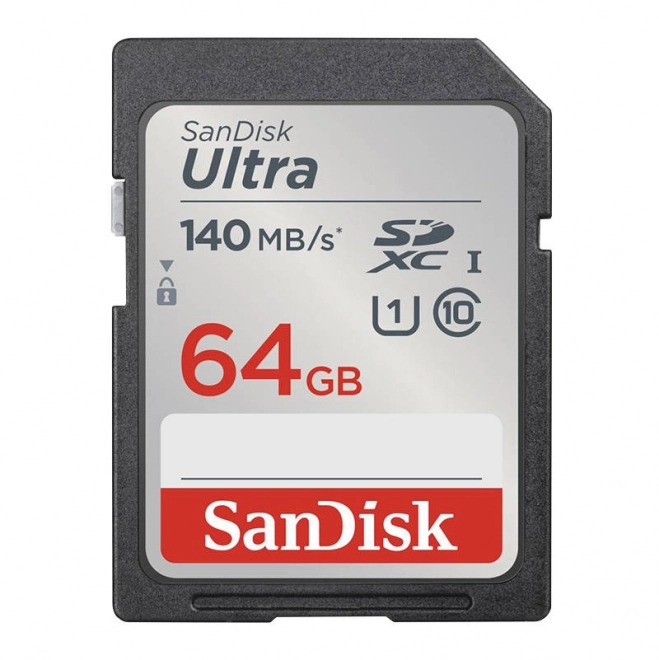 Pomnilniška kartica SANDISK ULTRA SDXC 64GB 140MB/s UHS-I Class 10 (SDSDUNB-064G-GN6IN)