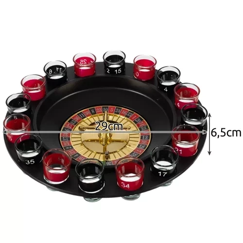 Zabavna ruleta + kozarci