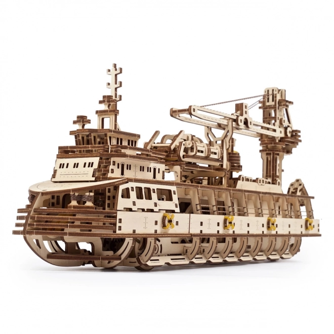 Ugears 3D uganka - Raziskovalna parna ladja 575 delov