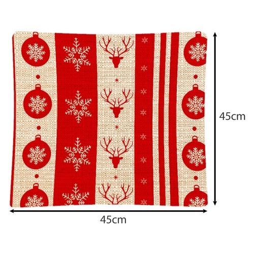 Dekorativni božični prevleki za vzglavnike 40x40 cm - set 4 kosov