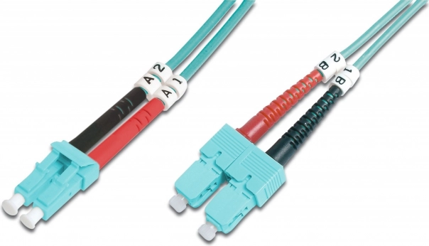 Optični patchcord FO LC-SC MM 50/125 OM3 duplex LSOH 5 m