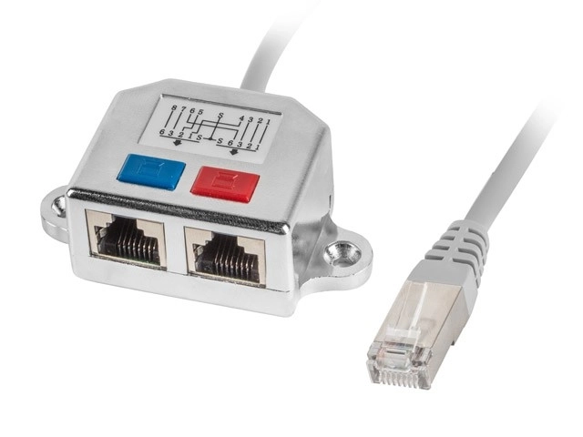 Adapter za LAN splitter RJ-45 - 2x RJ-45 FTP