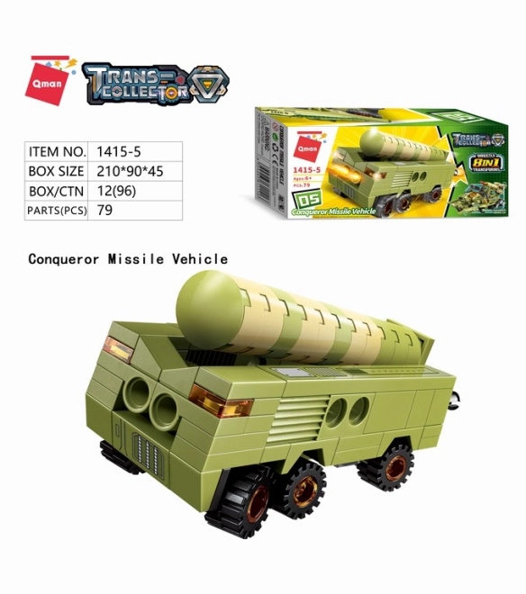 Qman Gromska ekspedicija bojno vozilo 1415 set 8v1
