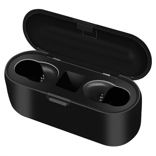 Bluetooth brezžične slušalke - črna + powerbanka