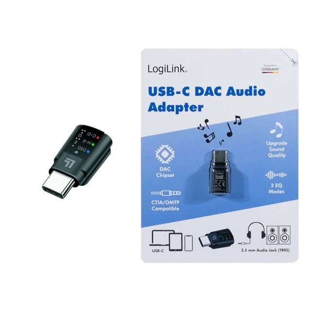 USB-C/M avdio adapter na 3,5mm/F s DAC in EQ