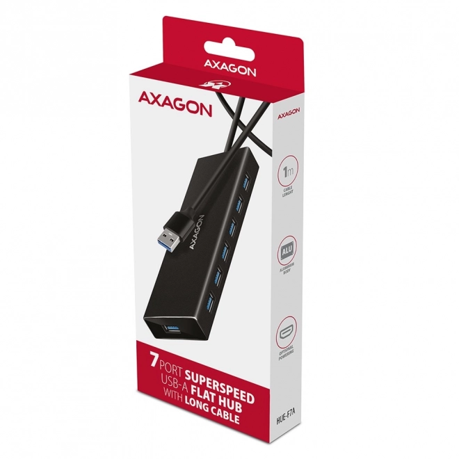 USB Razdelilnik 7-Portski AXAGON HUE-F7A