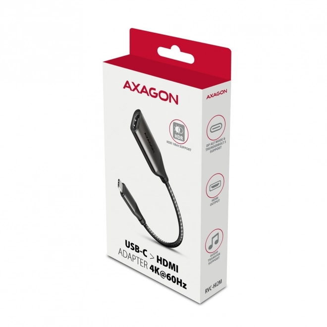 Adapter USB-C na HDMI 4K/60Hz aluminij, 25 cm kabel