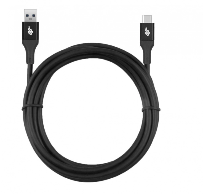 USB kabel USB 3.0 - USB-C 2m Premium 3A črn