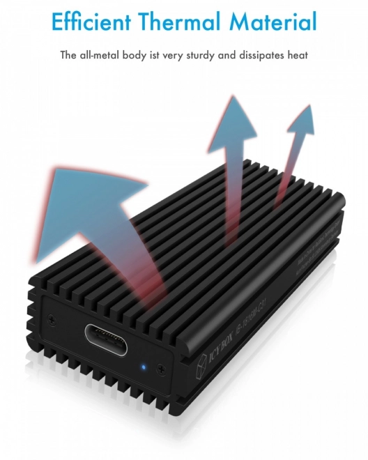 Zunanja škatla ICY BOX za PCIe NVMe M.2 z USB-C