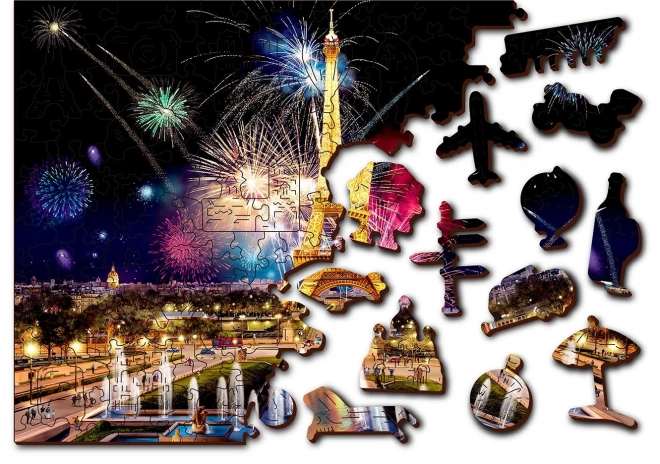 Leseno puzzle Nočna Pariz