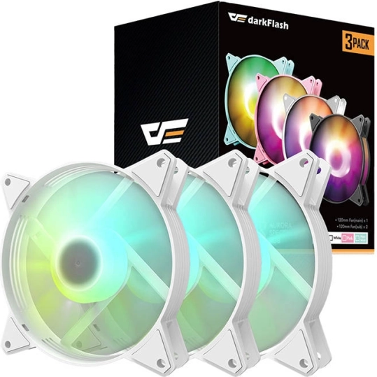 Komplet ventilatorjev z ARGB Darkflash C6 3-v-1 120 mm