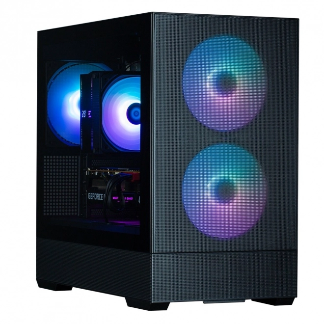 Ohišje P30 Air mATX Mini Tower z ARGB ventilatorji črna