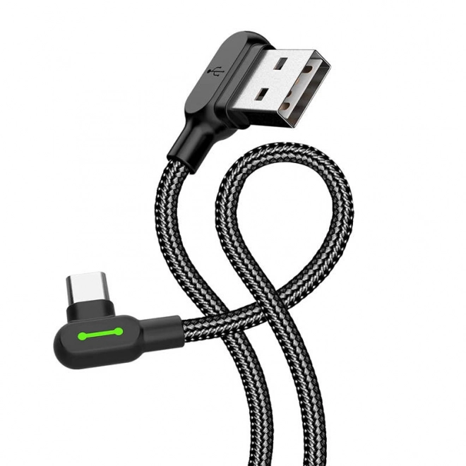 Kabel USB na USB-C Mcdodo CA-5280 LED, 3 m (črna)