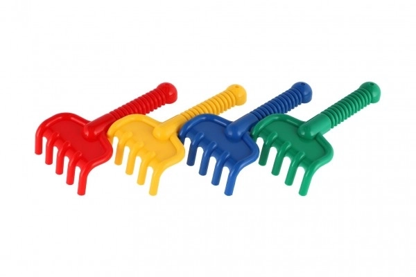 Plastične grabljice 19 cm 4 barve 12m+
