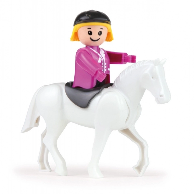 Auto Truxx prevoz konjev s figurami plast 26cm v škatli 39x22x16cm 24m+
