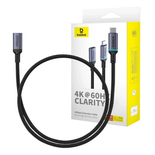 Razdeljevalni kabel Baseus USB-C 10Gb/s 0,5m