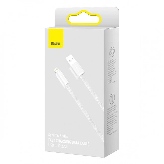 Baseus Dynamic kabel USB na Lightning, 2,4 A, 2 m (bel)