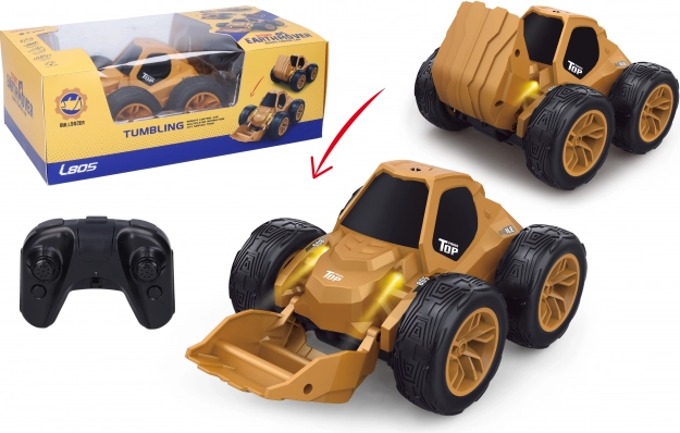 RC buldožer s preklapljanjem na daljinsko upravljanje 20 cm