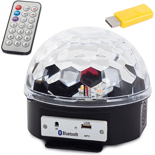 Led disko krogla usb mp3 projektor z bluetooth in laserjem