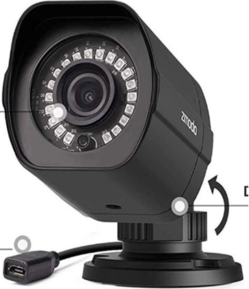 Zmodo varnostna kamera 1080p z zaščito IP65 za zunanjo in notranjo uporabo