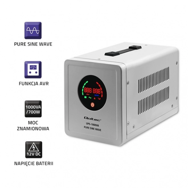 Qoltec Pure Sine Wave UPS 1000VA rezervno napajanje