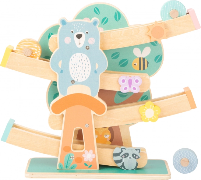 Small Foot Lesena steza v pastelnih barvah