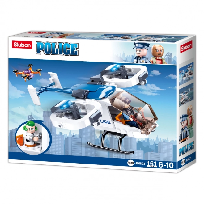 Sluban Policija M38-B0823 Policijski helikopter z dronom za prevoz zapornikov
