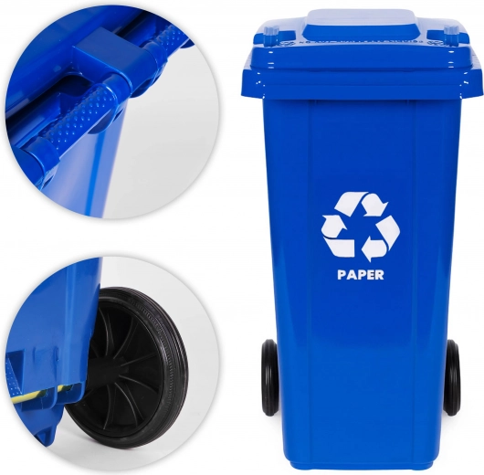 Gladko premikanje zahvaljujoč gumijastim kolesom in kovinski osi