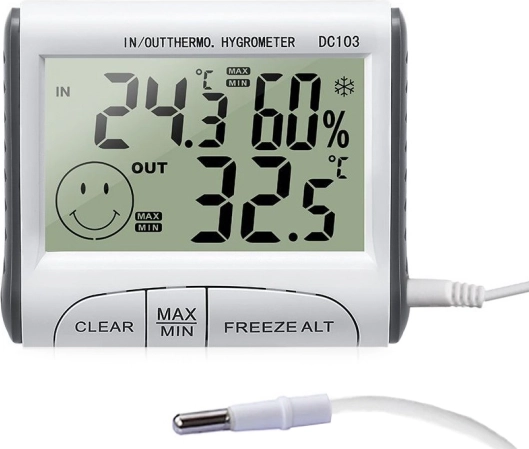 Pomnilnik MAX/MIN in izbira °C/°F