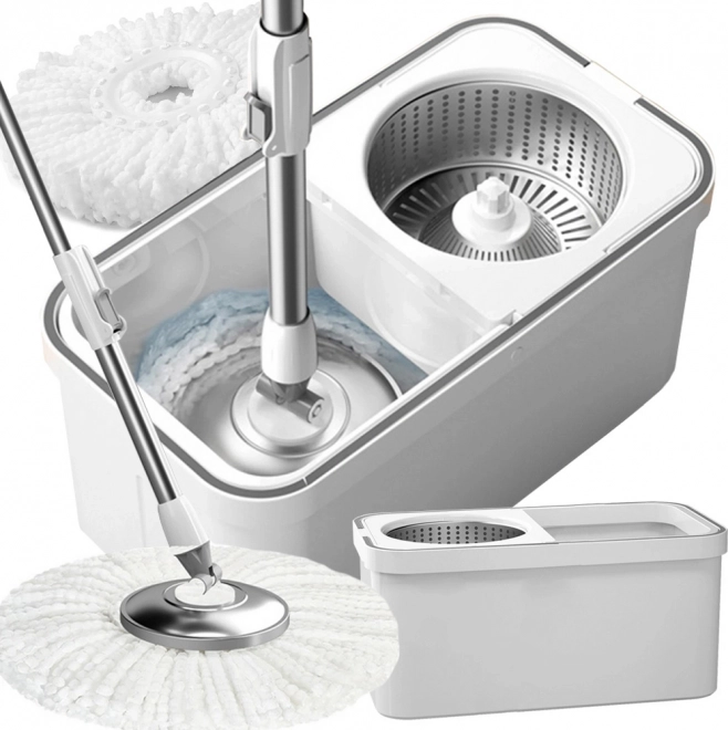 Rotacijski Mop 360 Spin Turbo z 2 Mikrovlákninskimi Blazinicami