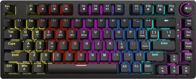 Brezžična mehanska tipkovnica Savio PHENIX s stikali Gateron Red Pro