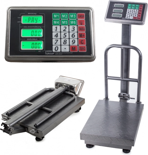 Elektronska platformna tehtnica 100 kg z LCD-zaslonom