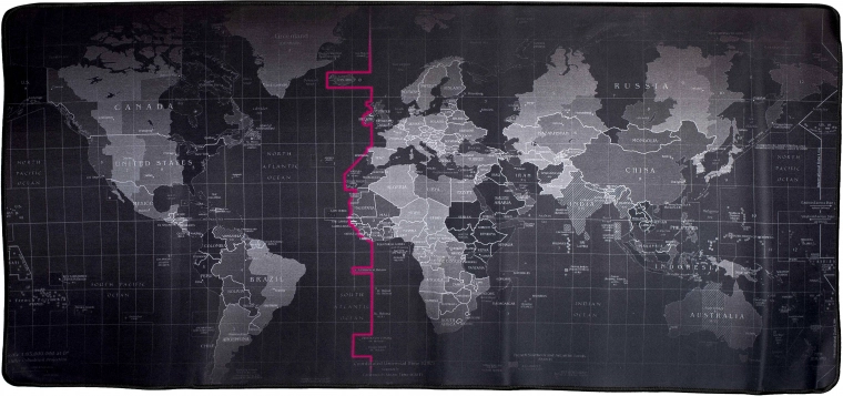 Stilski zemljevid sveta z izobraževalnimi elementi