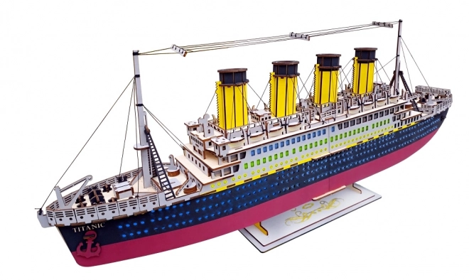 Woodcraft Lesene 3D sestavljanke Titanic