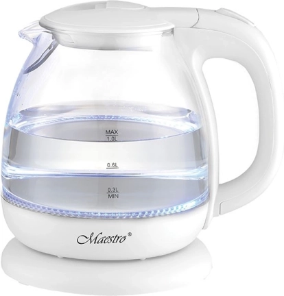 Stekleni grelnik vode 1 l 1100 W Maestro