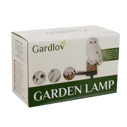 Sončna vrtna svetilka - sova Gardlov 23847