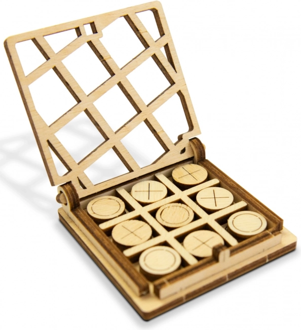 Lesene žepne križci in krožci WOODEN CITY – 3D sestavljanka