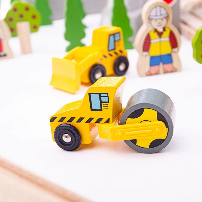 Bigjigs Rail Lesena železniška steza gorska pot 112 delov