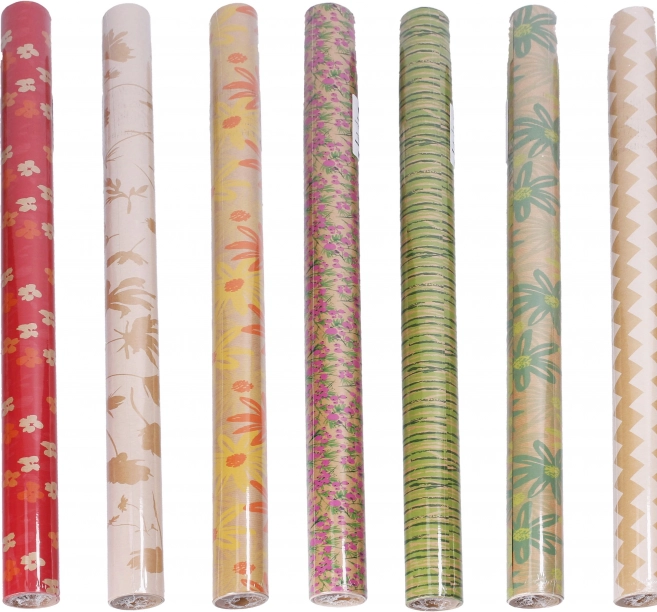 Ovijalni papir avana natur 0,7 × 2 m – mešanica motivov