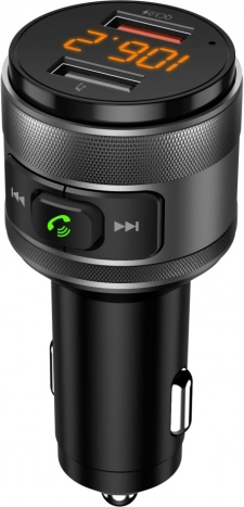 FM oddajnik z Bluetooth, USB in LED zaslonom