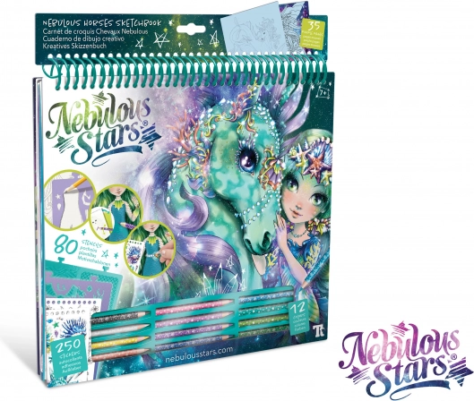 Nebulous Stars kreativne pobarvanke – zelene