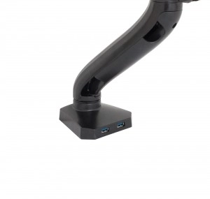 Nastavljiv nosilec za monitor s plinsko vzmetjo in USB vrati