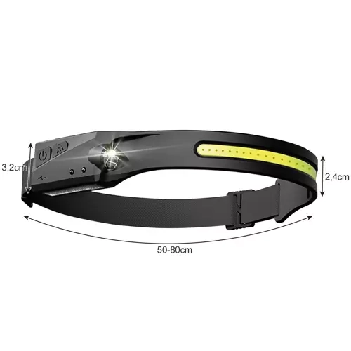 LED čelna svetilka USB Trizand 21652